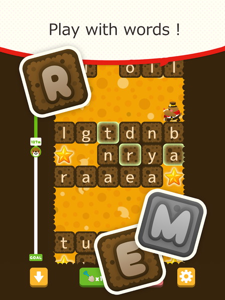Word Mole - Word Puzzle Action - Gameplay image of android game