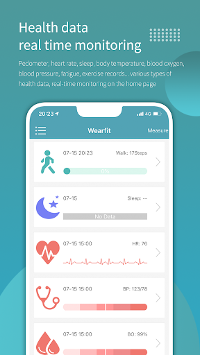 Wearfit - Image screenshot of android app