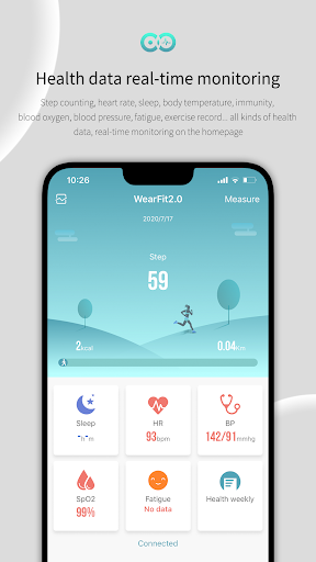 WearFit2.0 - Image screenshot of android app