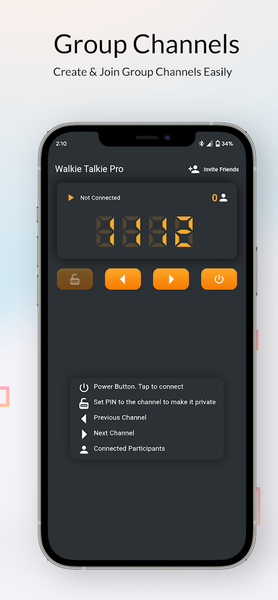 Group Talks: Walkie Talkie Ptt - Image screenshot of android app