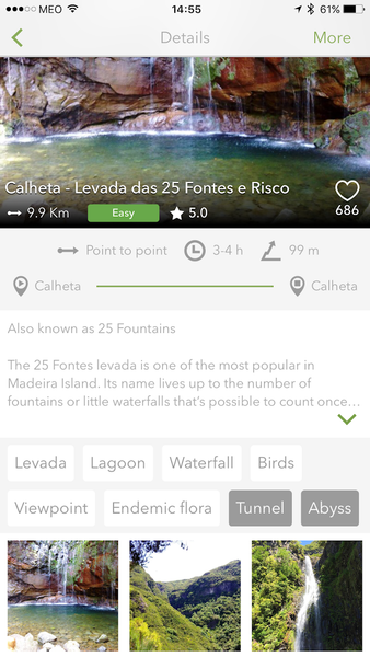 WalkMe | Walking in Madeira - Image screenshot of android app