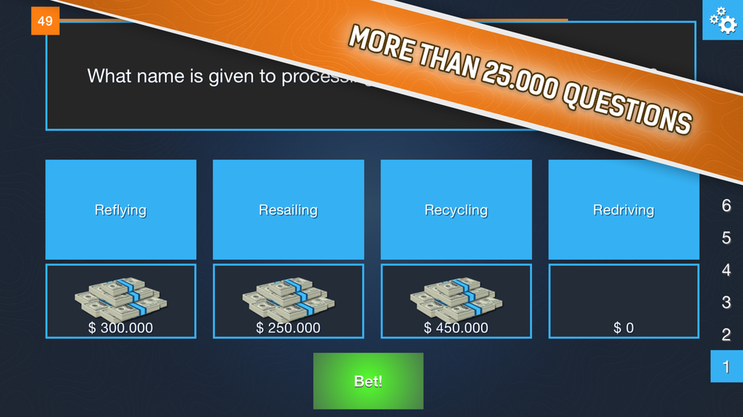Mega Quiz - Gameplay image of android game