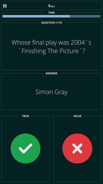 True or False Quiz - Gameplay image of android game