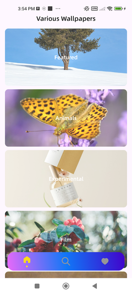Various Wallpaper:Nature Vista - عکس برنامه موبایلی اندروید