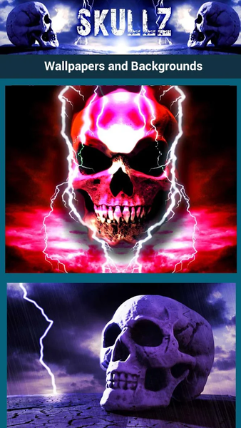 Skulls Wallpapers - Image screenshot of android app