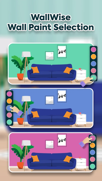WallWise: Wall Paint Selection - Image screenshot of android app