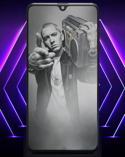 Eminem 4k Wallpaper, ringtones, Quiz, Quotes - Image screenshot of android app