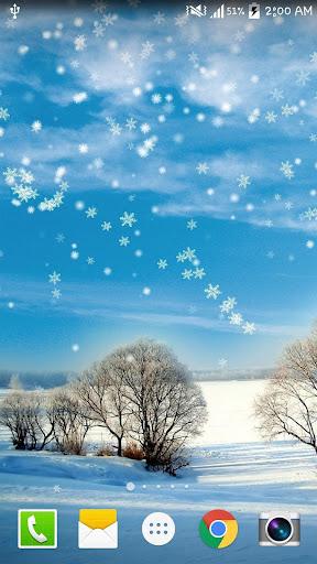 Winter Snow Live Wallpaper - عکس برنامه موبایلی اندروید