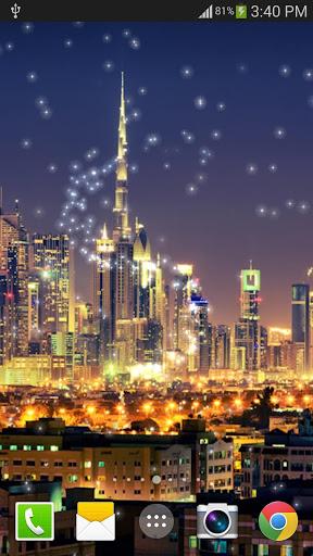 Dubai Night Live Wallpaper PRO - Image screenshot of android app