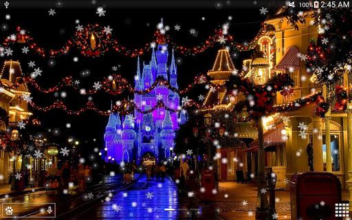 Snow Night City live wallpaper - Image screenshot of android app