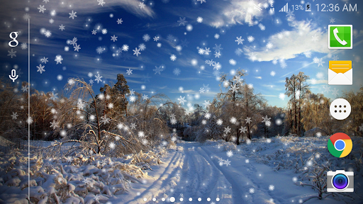 Winter Snow LWP HD (PRO) - عکس برنامه موبایلی اندروید