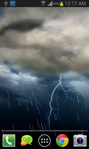 Thunderstorm Live Wallpaper - Image screenshot of android app