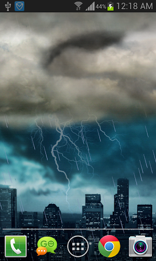 Thunderstorm Live Wallpaper - Image screenshot of android app