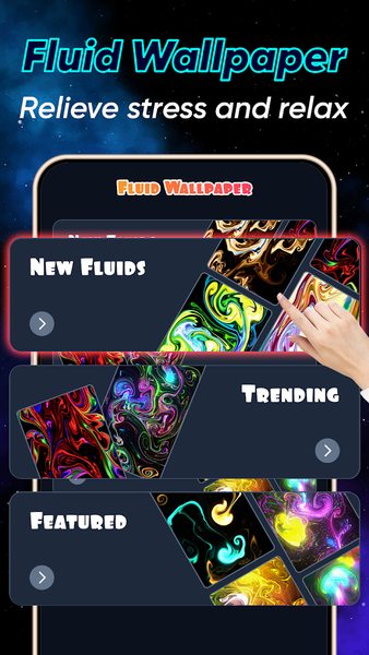 Fluid Wallpaper 4K - Image screenshot of android app