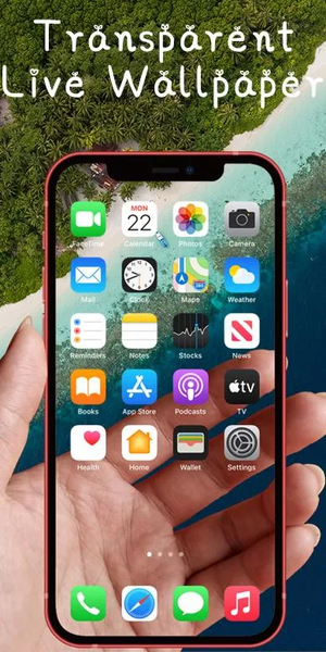 Transparent Live Wallaper - Image screenshot of android app