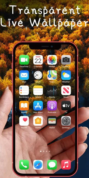 Transparent Live Wallaper - Image screenshot of android app