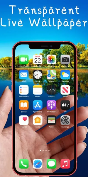 Transparent Live Wallaper - Image screenshot of android app