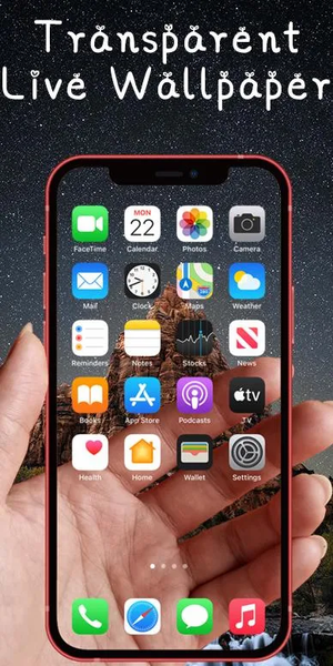 Transparent Live Wallaper - Image screenshot of android app