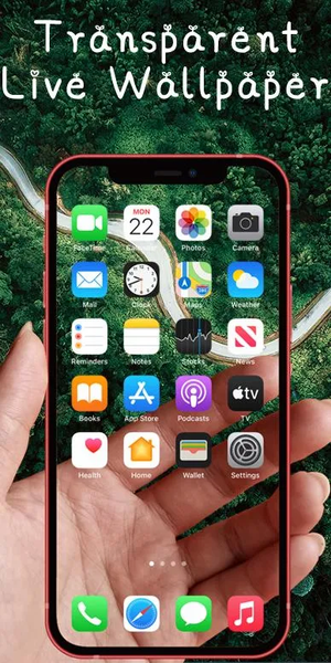 Transparent Live Wallaper - Image screenshot of android app
