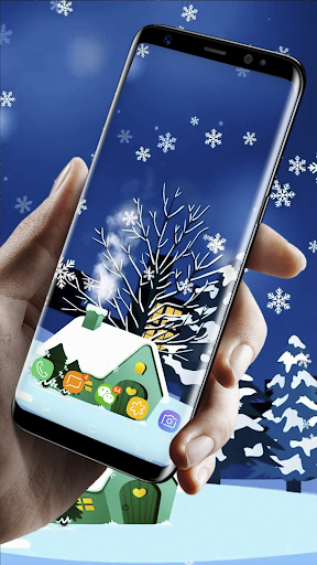 Christmas House Live Wallpaper - Image screenshot of android app