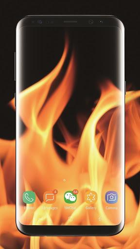 3D Fire Video Live Wallpaper PRO - Image screenshot of android app