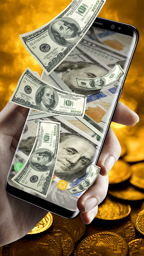 Falling Money Live Wallpaper - Image screenshot of android app