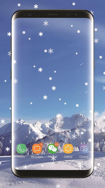 Winter snow Live Wallpaper - عکس برنامه موبایلی اندروید