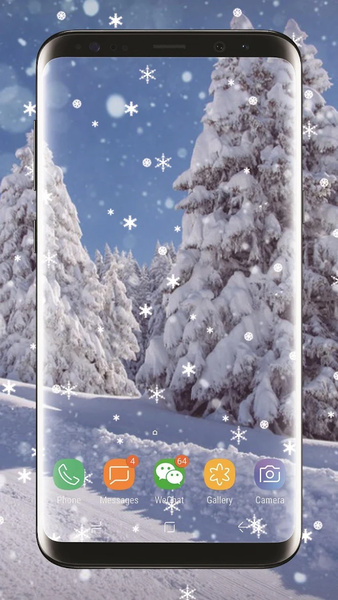 Winter snow Live Wallpaper - عکس برنامه موبایلی اندروید