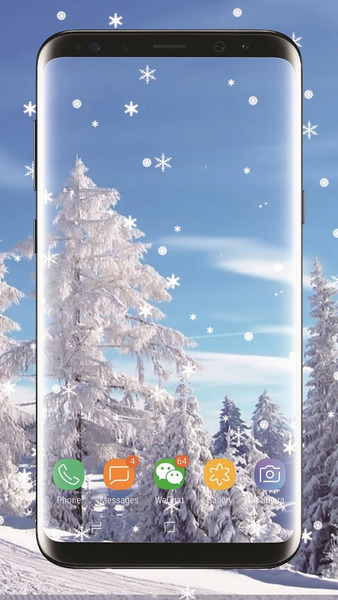 Winter snow Live Wallpaper - عکس برنامه موبایلی اندروید