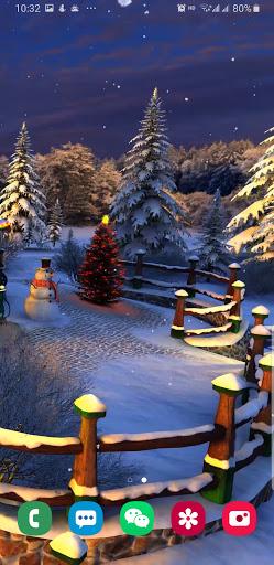 Christmas Winter Snow Night - عکس برنامه موبایلی اندروید