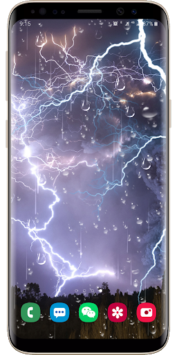 Lightning Raindrop Live Wallpaper - عکس برنامه موبایلی اندروید