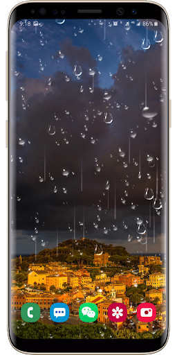 Lightning Raindrop Live Wallpaper - Image screenshot of android app