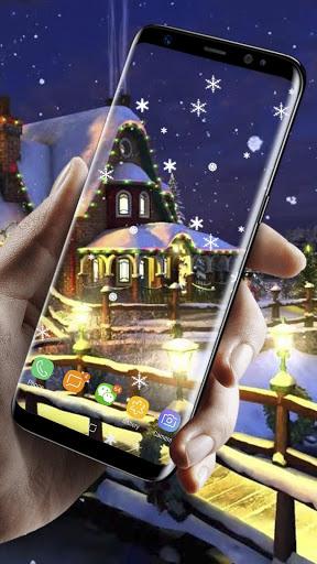 Snow Night House Live Wallpaper Free - عکس برنامه موبایلی اندروید