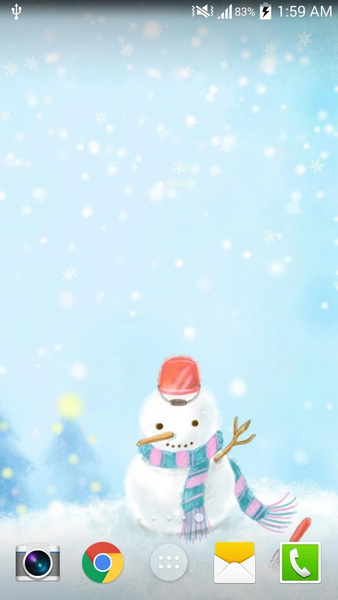 Christmas Night Live Wallpaper - Image screenshot of android app