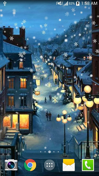 Christmas Night Live Wallpaper - Image screenshot of android app