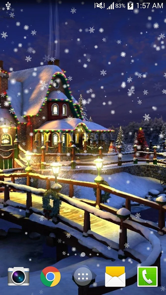 Christmas Night Live Wallpaper - Image screenshot of android app