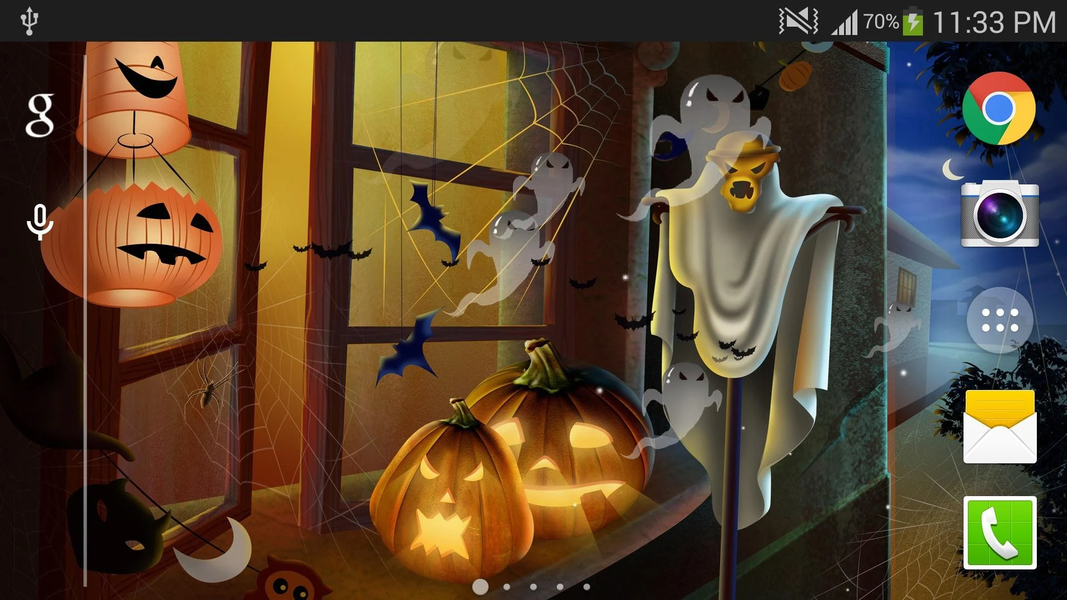 Halloween Live Wallpaper - Image screenshot of android app