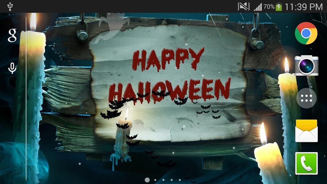 Halloween Live Wallpaper - Image screenshot of android app
