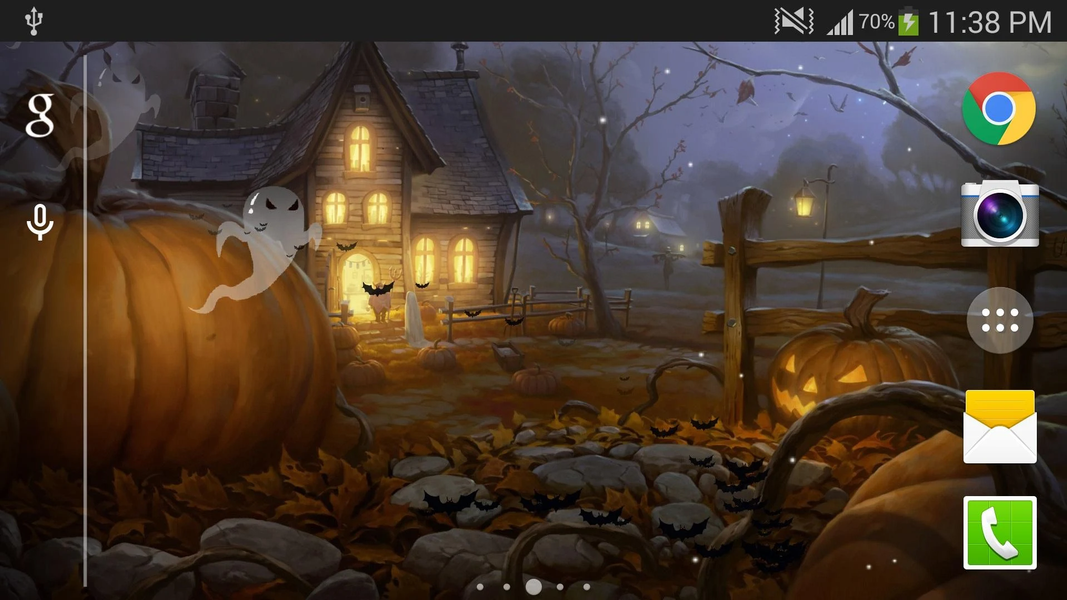 Halloween Live Wallpaper - Image screenshot of android app