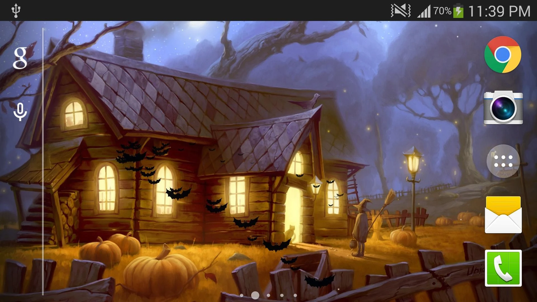 Halloween Live Wallpaper - Image screenshot of android app