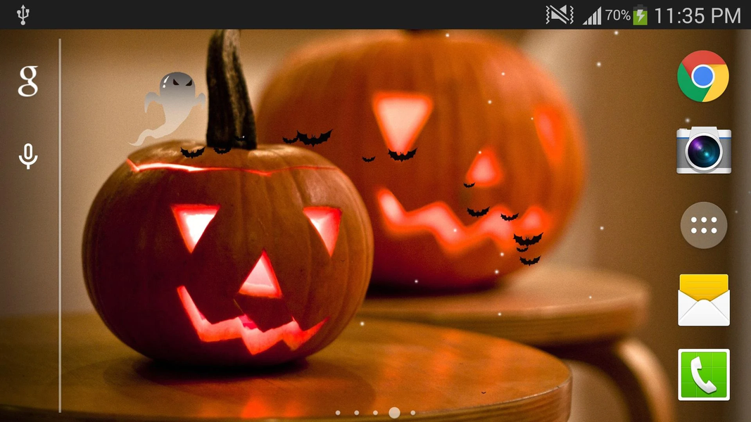 Halloween Live Wallpaper - Image screenshot of android app