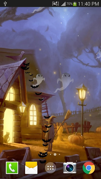 Halloween Live Wallpaper - Image screenshot of android app