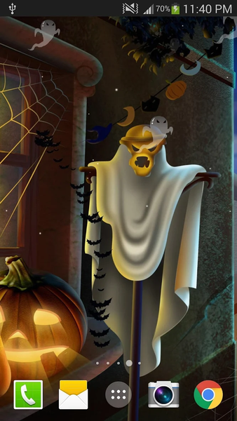 Halloween Live Wallpaper - Image screenshot of android app