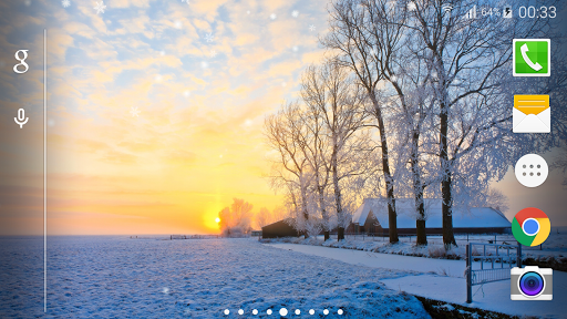 Winter Snow Live Wallpaper  HD - عکس برنامه موبایلی اندروید