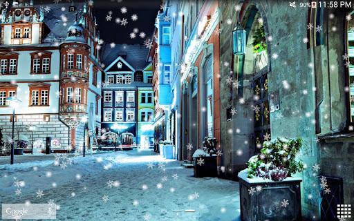 Snow Night Live Wallpaper HD - عکس برنامه موبایلی اندروید