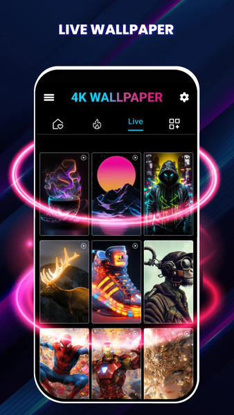 Wallpaper ۴K - Wallpaper HD - عکس برنامه موبایلی اندروید