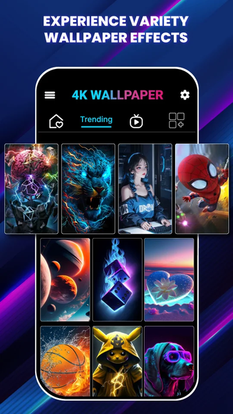 Wallpaper 4K - Wallpaper HD - عکس برنامه موبایلی اندروید