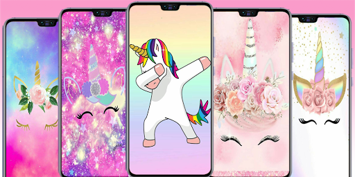 Cute Unicorn Wallpapers  kawaii Backgrounds images - Image screenshot of android app