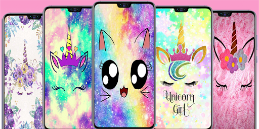 Cute Unicorn Wallpapers  kawaii Backgrounds images - Image screenshot of android app