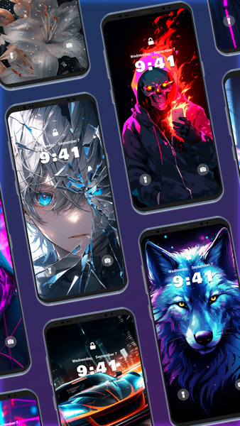 Homescreen: Wallpapers, AI art - Image screenshot of android app